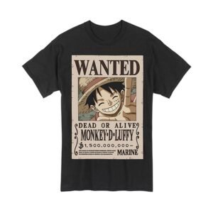 one piece wanted poster book club tee